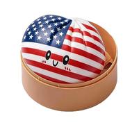 Dumpling Squishys, National Flag Squishys Dumpling Sensory Squeeze Toys, Slow Rising Stress Ball Fidget Toys for Soccer Fans Teens Adults