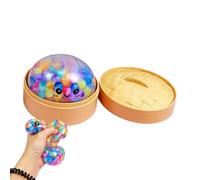 Dumpling Stress Ball - Soft Sensory Squeeze Toy, Cute Bun Fidget Stress Relief Toy for Adults Use, Relaxation Toys for Office Home Travel Use, Relief Toys, Sensory Fidget Ball
