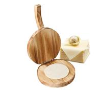 Dumpling Wrapper Maker - Wooden Dough Press Tool, Manual Skin Forming Press for Dumplings Pie Crust Tortilla, Easy Use Kitchen Gadget Roti Maker for Beginners Parents Meal Prep Gatherings Holiday Even