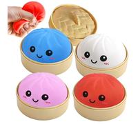 Dumplings Juguete,Dumplings Squishy Original,Juguete para apretar sensorial con Bollo Gigante al Vapor,para relajar Las aulas Familiares de la Oficina de Estudiantes Adultos para niños,niñas y niños