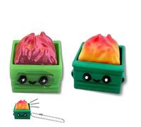 Dumpster Fire Clickie Fidget, Dumpster Fire Desk Accessories, Keyboard Fidget, Office Desk Accessories Decor, for Students, Office Workers, Gamers (Mix)