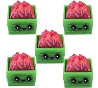 Dumpster Fire Clickie Fidget, Resin Dumpster Fire Clickie Figurines Table Centerpiece, Office Desk Decor, Keyboard Fidget, Clicker Fidget, For Students, Office Workers, Gamers(5 Reds)