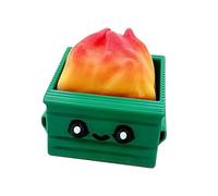 Dumpster Fire Desk Accessories, Emotional Support, Office Desk Decor, Keyboard Fidget, Clicker Fidget, Keychain Toy, Funny Keyboard Clicker (1PCS)