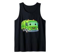 Dumpy The Garbage Truck - Diseño de Personaje Sonriente para niños Camiseta sin Mangas