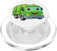 Dumpy The Garbage Truck - Diseño de Personaje Sonriente para niños PopSockets PopGrip para MagSafe