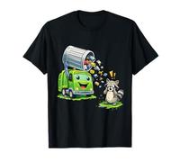 Dumpy The Garbage Truck Limpieza de Basura con niños Mapache Camiseta
