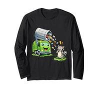Dumpy The Garbage Truck Limpieza de Basura con niños Mapache Manga Larga