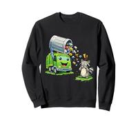 Dumpy The Garbage Truck Limpieza de Basura con niños Mapache Sudadera