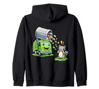 Dumpy The Garbage Truck Limpieza de Basura con niños Mapache Sudadera con Capucha