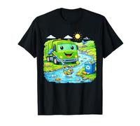 Dumpy The Garbage Truck River Cleanup Kids Reciclaje Diseño Camiseta