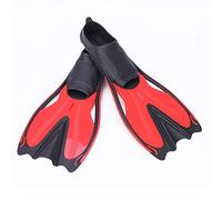 DUMRALBQE Aletas de Pato Buceadora Entrenamiento de Buceo Snorkel Aletas Corto Hijos Adultos Equipo Snorkel for Mejorar la Velocidad Piscina para Bucear y Nadar(Rouge,45-46 Yards)