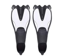 DUMRALBQE Aletas de Pato Buceadora Pato Neto de Buceo Snorkel Hombres y Mujeres Profesionales Snorkel Aletas natación Luz más Esfuerzo para Bucear y Nadar(Blanco,51.02x20.79cm)