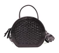 DUMRALBQE Bolso de Mujer Cuero minimalista Moda Bolsas Cruzado for Las Mujeres Carteras y bolsos de hombro ocasionales mano Bolso para Mujeres(Schwarz)