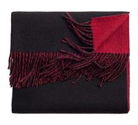 DUMRALBQE Bufanda de Mujer Damas de doble cara y mantón dos colores bufanda caliente la Conveniente for el otoño e invierno para Uso Diario(Black and red)