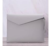 DUMRALBQE Carpeta de Archivos de Cuero A4 A4 Folder Business Document Bag Double Leather para Uso Diario en la Oficina(Grey)