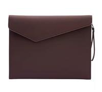 DUMRALBQE Carpeta de Archivos de Cuero A4 A4 Folder Business Document Bag Double Leather para Uso Diario en la Oficina(marrón)