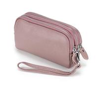 DUMRALBQE Cartera de Mujer Bolso de Mano for Mujer con Triple Cremallera, Bolso Piel, Cartera Larga para Uso Diario(Taro Purple)