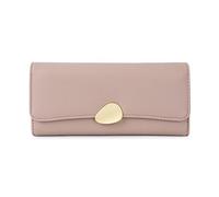 DUMRALBQE Cartera de Mujer Ladies Purse Lychee Trifold Wallet Clutch para Uso Diario(Khaki)