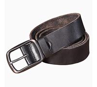 DUMRALBQE Cinturón de Hombre Jóvenes casual caballero correa del negocio hombres de la los pantalones hebilla manera salvaje ajustable Tamaño para Uso Diario(Schwarz,125cm)