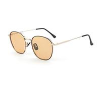 DUMRALBQE Gafas de Sol Calle retro de los hombres polarizados la sombrilla sol las mujeres disparo ULTRAVIOLETA antideslumbrante gafas deportivas para Uso en Exteriores(Jaune)