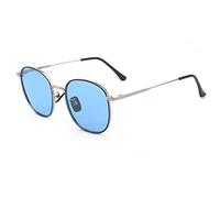 DUMRALBQE Gafas de Sol Calle retro de los hombres polarizados la sombrilla sol las mujeres disparo ULTRAVIOLETA antideslumbrante gafas deportivas para Uso en Exteriores(Blue)