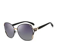 DUMRALBQE Gafas de Sol Damas Shot gafas de sol polarizadas la sombrilla protección Gafas retro UV calle para Uso en Exteriores(Schwarz)