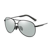 DUMRALBQE Gafas de Sol Hombres que cambian de color gafas sol polarizadas calle clásico retro Gafas tiro película polarización conducción los vidrios para Uso en Exteriores