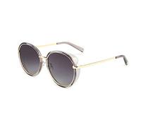 DUMRALBQE Gafas de Sol Los hombres polarizados de las gafas sol la sombrilla calle Retro Disparos UV protección antideslumbrante conducción los vidrios para Uso en Exteriores(Púrpura)