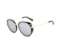 DUMRALBQE Gafas de Sol Los hombres polarizados de las gafas sol la sombrilla calle Retro Disparos UV protección antideslumbrante conducción los vidrios para Uso en Exteriores(Gray)