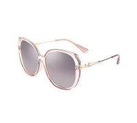 DUMRALBQE Gafas de Sol Retro clásico del marco grande de adulto Las señoras gafas sol polarizadas parasol película en color conducción los vidrios para Uso en Exteriores(A)