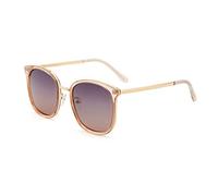 DUMRALBQE Gafas de Sol Vendimia de las señoras trama grande gafas sol conducción Gafas polarizadas decoloración para Uso en Exteriores(C)