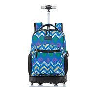 DUMRALBQE Mochilas infantiles Escuela Niños De Primaria Mochila Redondas Ocio Bolsas Poliéster Adolescente Jóvenes Y Niñas Luces Impermeables Secundaria para el colegio y los viajes(Azul)