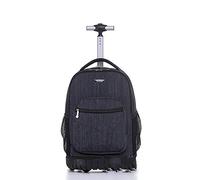 DUMRALBQE Mochilas infantiles Escuela Niños De Primaria Mochila Redondas Ocio Bolsas Poliéster Adolescente Jóvenes Y Niñas Luces Impermeables Secundaria para el colegio y los viajes(Schwarz)