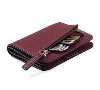 DUMRALBQE Monedero de Mujer Women's Compact Wallet PU Coin Purse para Uso Diario(Colour 2)