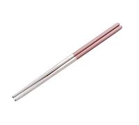 DUMRALBQE Palillos Juego de Palillos Acero Inoxidable for Uso doméstico para Uso Diario(Rosado)