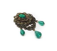 DUMRALBQE Pin de Traje Broche de Solapa Barroco gótico literario Vintage Accesorio para Camisa de Traje