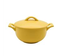 DUMRALBQE Tazones de Fideos Ensaladera de cerámica con tapa for fideos instantáneos para Uso Diario(Jaune)