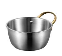 DUMRALBQE Tazones para Mezclar Cuenco for mezclar de acero inoxidable y ensaladera con asa para Uso en la Cocina(Style 3,21cm)