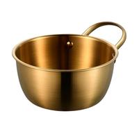 DUMRALBQE Tazones para Mezclar Cuenco for mezclar de acero inoxidable y ensaladera con asa para Uso en la Cocina(Style 1,17cm)