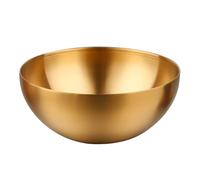 DUMRALBQE Tazones para Mezclar Ensaladera de acero inoxidable, recipiente for mezclar y hornear en la cocina para Uso en la Cocina(Gold,20cm)