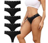 Dumwis Tangas Mujer Pack Algodon Bragas Sin Costuras Mujer Invisibles Braguitas Calzones Transpirable Brasileñas Suaves Ropa Interior Multicolor Women Underwear Paquete De 5(S-2XL)