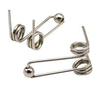 DUNBE 2 uds, 24-30mm, repuesto de rizador, resorte de torsión de doble retorno, varilla for rizar el cabello, accesorios, diámetro del cable de 1,2mm (Size : 2Pcs, Color : 24mm)
