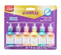 Duncan Scribbles Pinturas 3D para Tela, 1 Onza, 6 kg, Iridiscente, Material Hecho a Mano, Metalizado, 29.50 ml (Pack of 6), 177