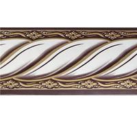 Dundee Deco BD5015 Papel pintado abstracto de cuerda de color blanco y oro blanco malva con diseño retro, rollo de 33 pies x 2 pulgadas (10 m x 5 cm), autoadhesivo