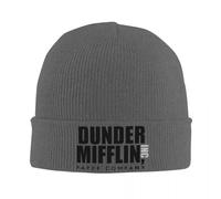 Dunder-Mifflin-Logo The Office TV Show Hat Otoño Invierno Gorro Cálido Gorro Femenino Masculino Skullcap Invierno Calor