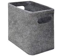 DuneDesign Almacenamiento de Papel higiénico - Caja de Fieltro por 4 Rollos - Cesta de Baño Gris