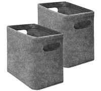 DuneDesign Almacenamiento de Papel higiénico - Juego de Caja de Fieltro por 4 Rollos - Cesta Baño
