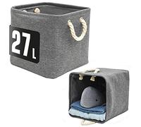 DuneDesign Juego de 2 Cajas de Almacenamiento 30x30x30 - Compatibles con Kallax - Cajas Tela Almacenaje Cestas Orden Plegables Cestas para Armarios - Cajon Organizador Cubo Almacenaje Storage Baskets