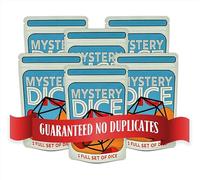 Dungeon Craft Juego de 7 dados poliédricos, amplia gama de colores y patrones, dados de juego, adecuados para juegos de rol, juegos de mesa (Paquete misterioso de 6)