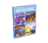 DUNGEON CRAFT Realm's Edge Book by 1985 Games - Juego inmersivo de mazmorra con mapas de borrado en seco para aventuras infinitas, juego resistente al agua con hojas sueltas dentro de una caja